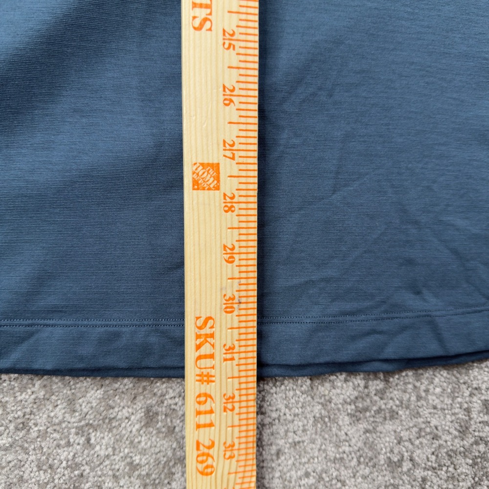 Lululemon‎ Evolution Polo Mens 3XL Iron Blue Short Sleeve Slim Fit Stretch Shirt - Picture 5 of 8